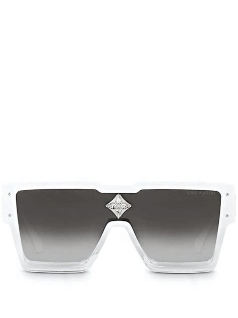 Louis Vuitton cyclone sunglasses white